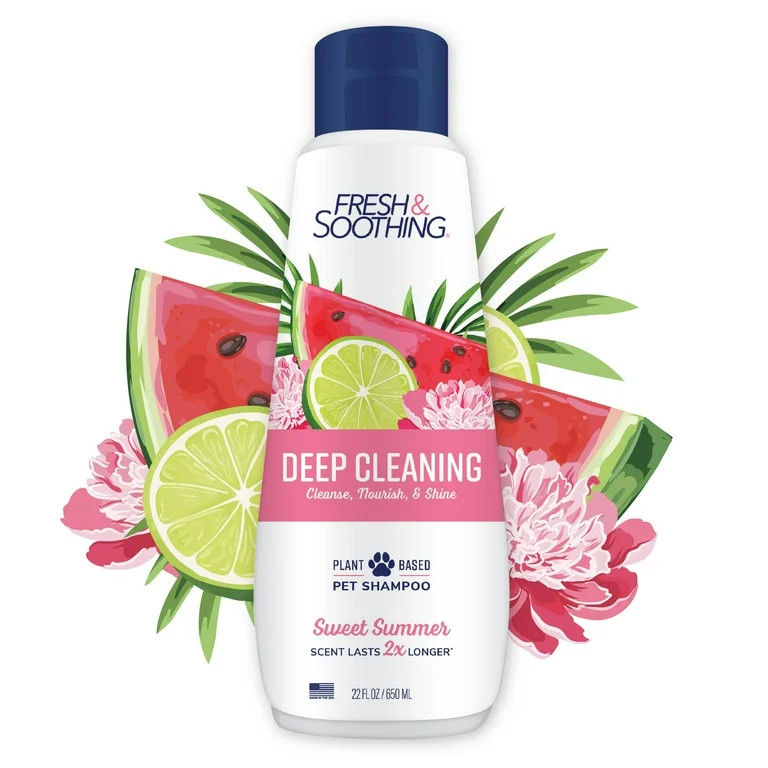 Naturel Promise Fresh & Soothing Deep Cleaning Sweet Summer Dog Shampoo, 22oz Bottle | Walmart (US)