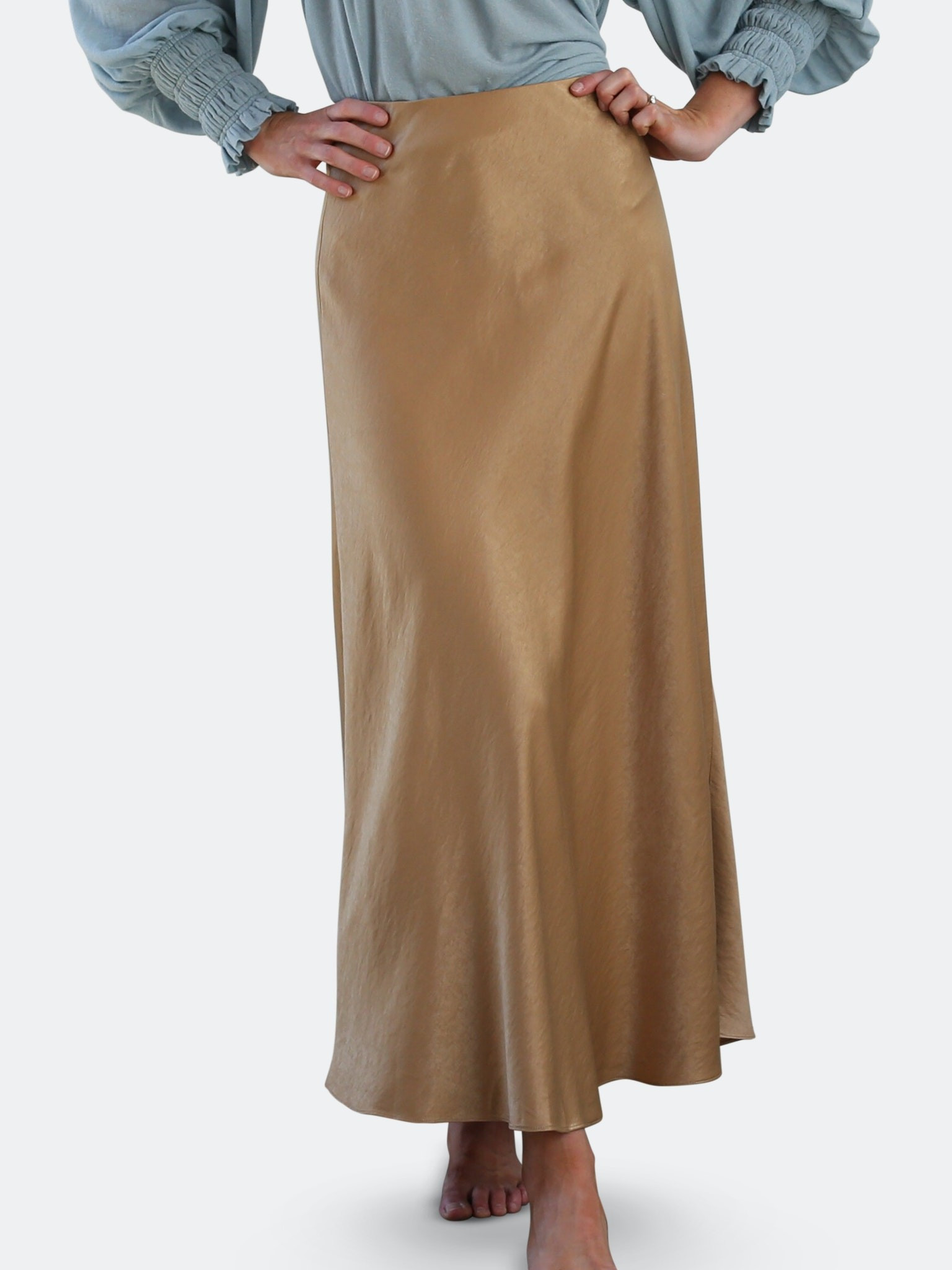 Libra Hammered Satin Midi | Verishop