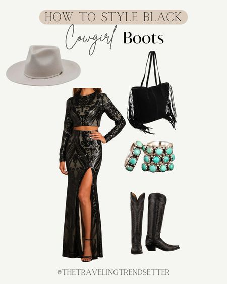 How does Dale cowgirl boots, black, cowgirl boots, formal outfit, New Year’s Eve, outfit, bachelorette, Houston, rodeo, rodeo, fashion, western fashion, cowgirl, boots, turquoise, fringe bag, handbag, purse, hat, winter fashion, cow


#LTKsalealert #LTKparties #LTKtravel
