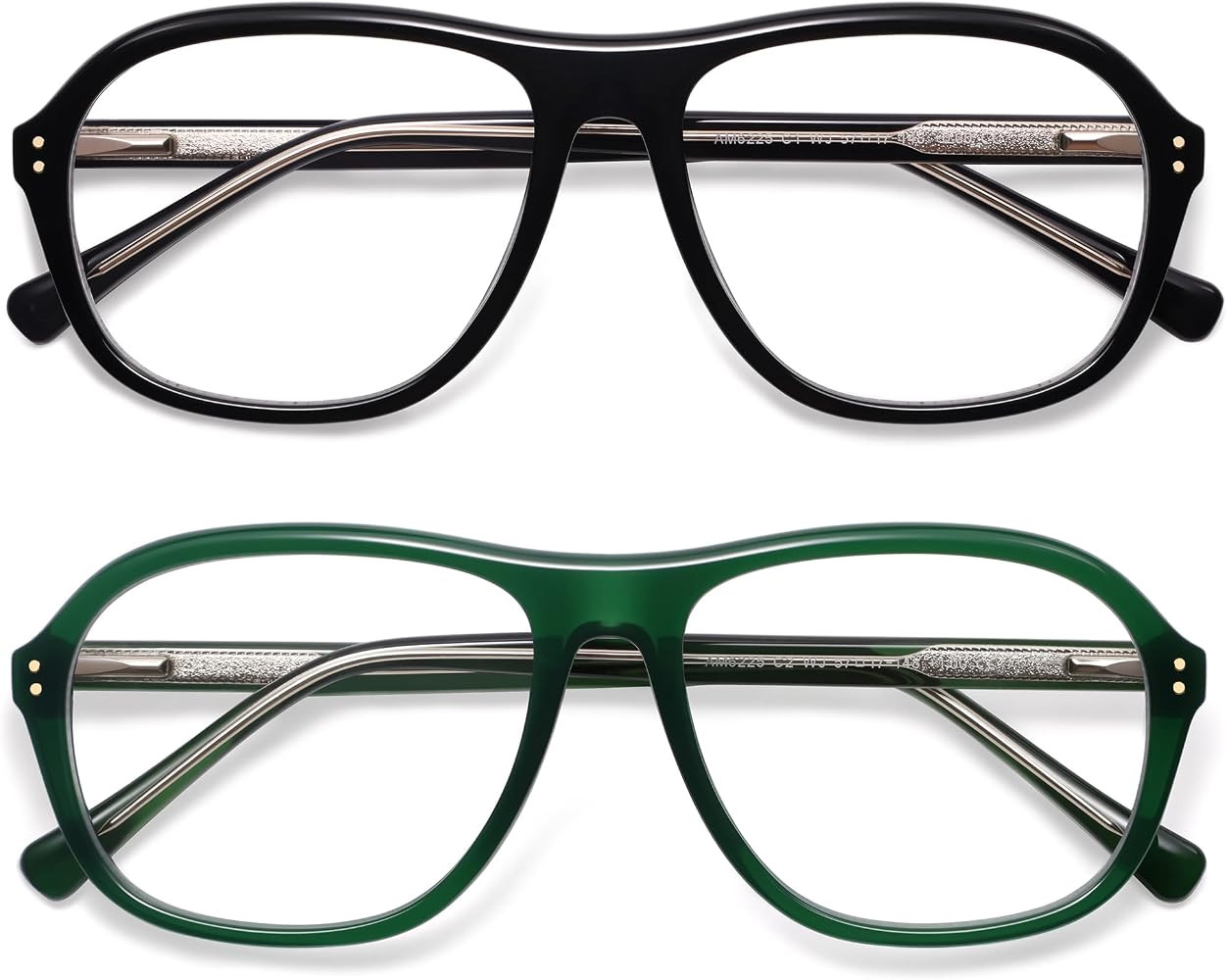 AMOMOMA Retro Aviator Reading Glasses for Women Trendy Blue Light Classic Computer Reader Frame S... | Amazon (US)