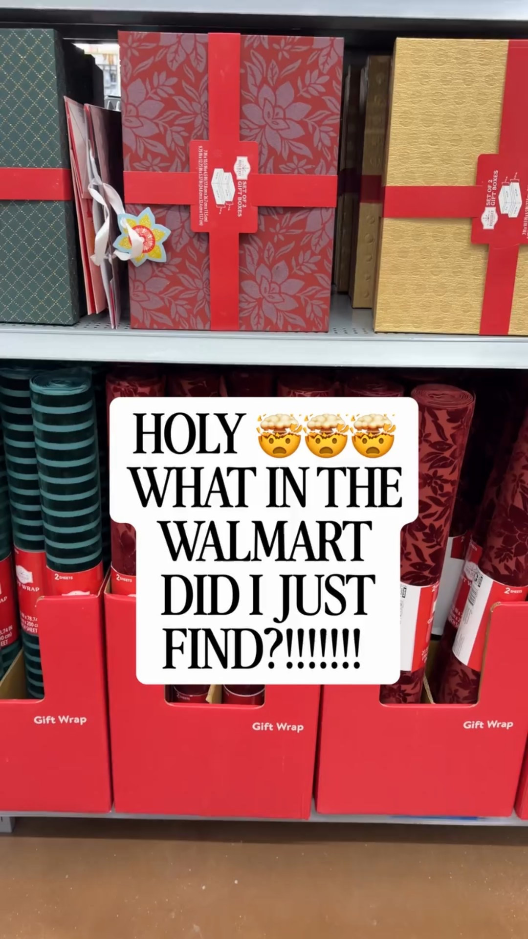 🎅🏽 c0mment ✨ WRAP ✨ & i will DM you all the info (FYI you have to be fllowing or the message won’t send) psa: run to walmart 🤍 flocked velvet gift wrap for $6 (large roll!!) and matching gift bags the entire set for omly $6 🤯🤯🤯🤯🤯. this one’s going to disappear fast. cannot recommend enough.