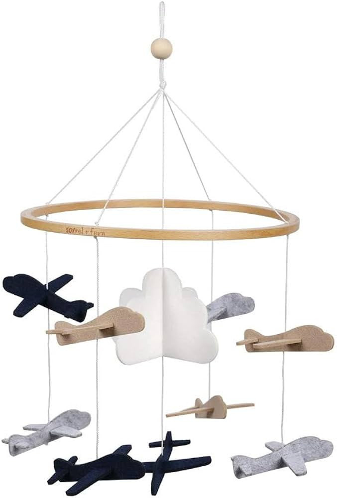 Baby Crib Mobile (Airplanes in The Clouds, Short Version) - Nursery Decoration and Baby Shower fo... | Amazon (US)