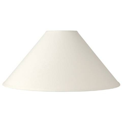 Ivory Linen Chimney Lamp Shade 6x23x13.5 (Spider) | Lamps Plus