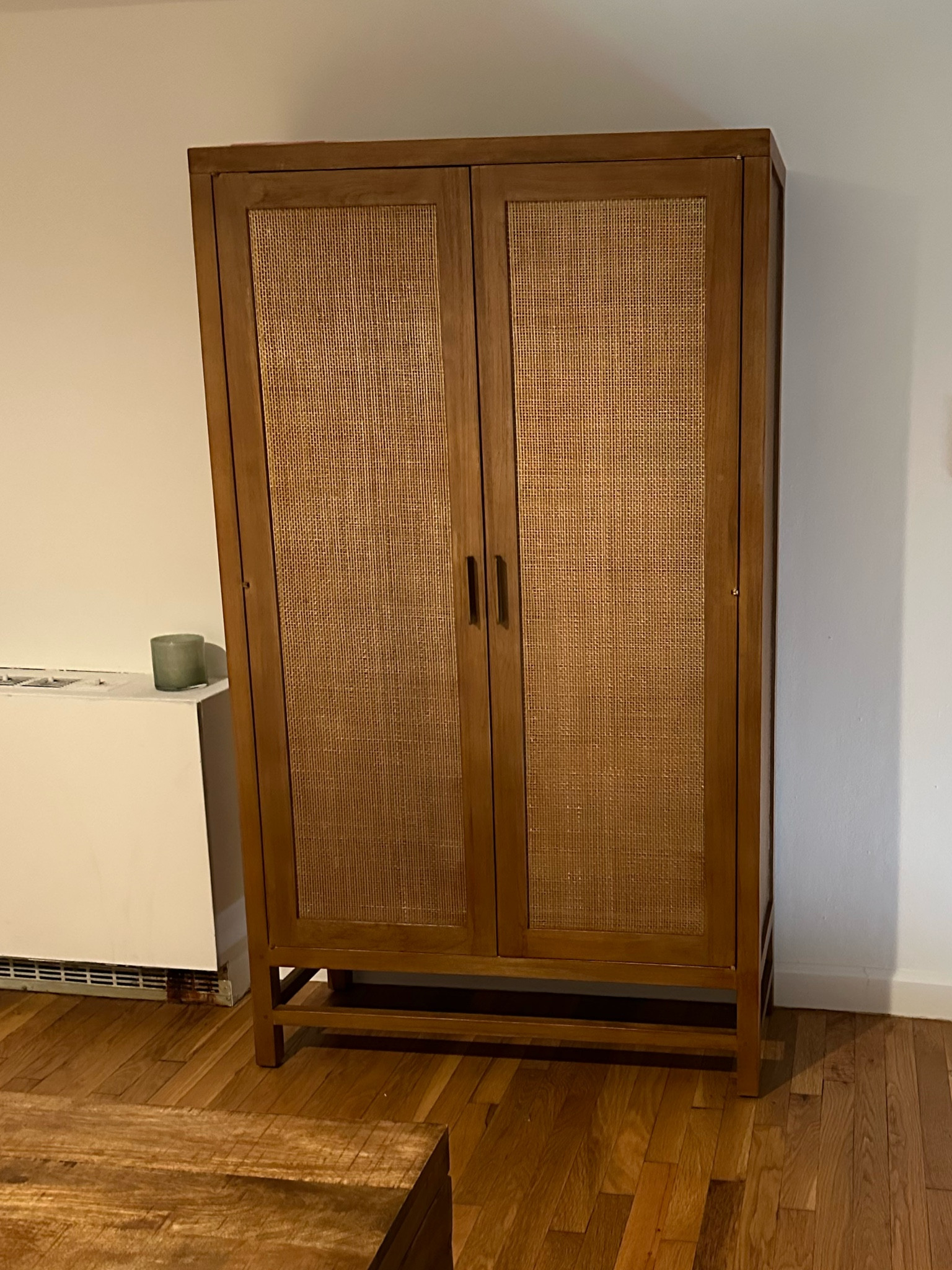 My new crate and barrel cabinet that I’ll be using to organize my purses!