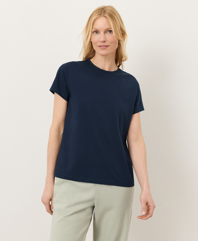Women\u2019s Luxe Essential Crewneck Tee made with Organic Cotton | Pact | Pact Apparel
