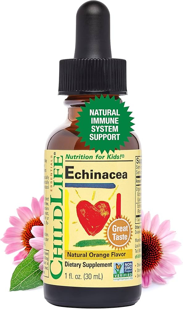 CHILDLIFE ESSENTIALS Liquid Echinacea for Kids - Immune Booster for Kids, All-Natural, Gluten-Fre... | Amazon (US)