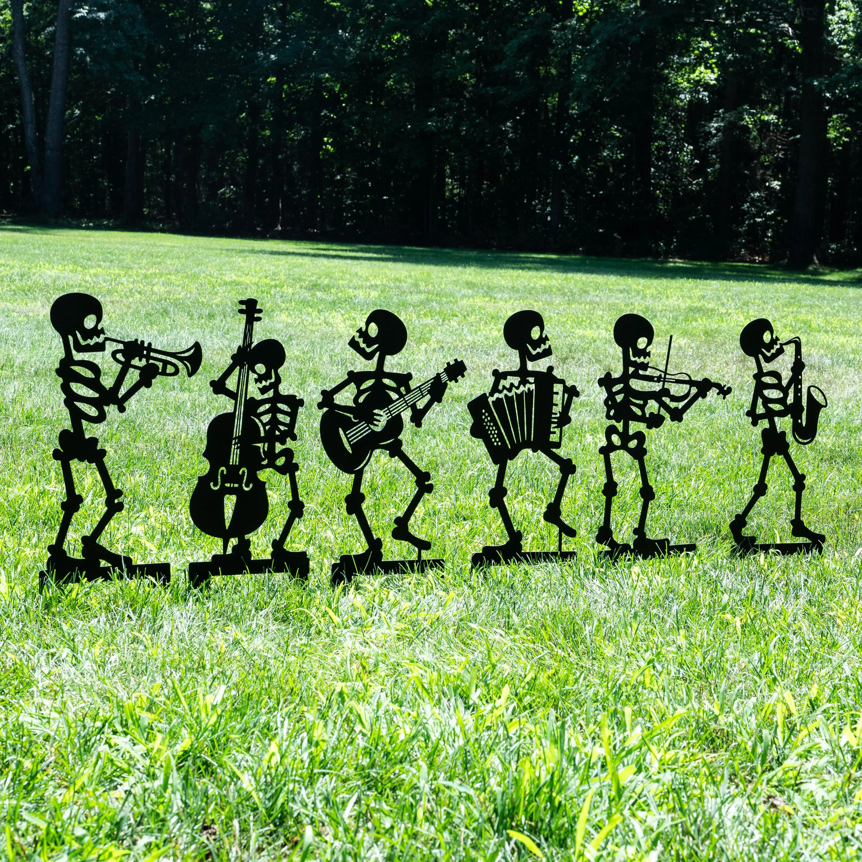 Outdoor Halloween Musician Skeleton Yard Stakes | Spooky Yard Display, Halloween Garden Signs, Skeleton Seasonal Decor, Gift for Music Lover | Etsy (Global)