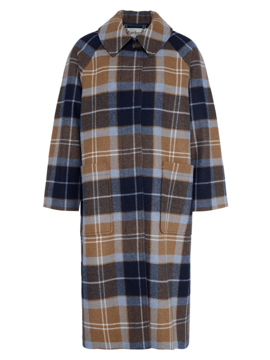 Kira Plaid Wool-Blend Car Coat | Saks Fifth Avenue