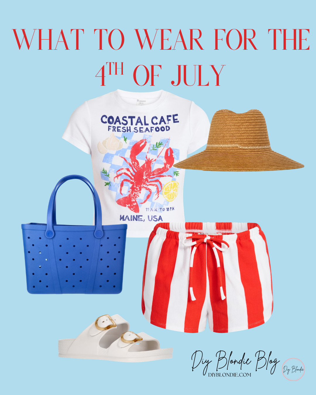 Not sure what to wear for the 4th of July? 🇺🇸 This cute and casual outfit is perfect for BBQs, fireworks, and summer parties. Easy pieces styled together for a comfy but put-together look you’ll actually wear again.
#4thofJulyOutfit #SummerOutfitIdeas #PatrioticStyle #CasualChic #CuteOutfits 

 