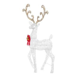 Home Accents Holiday 5 ft. Icicle Shimmer Twinkling LED Deer Holiday Yard Decoration 23RT04823112... | The Home Depot