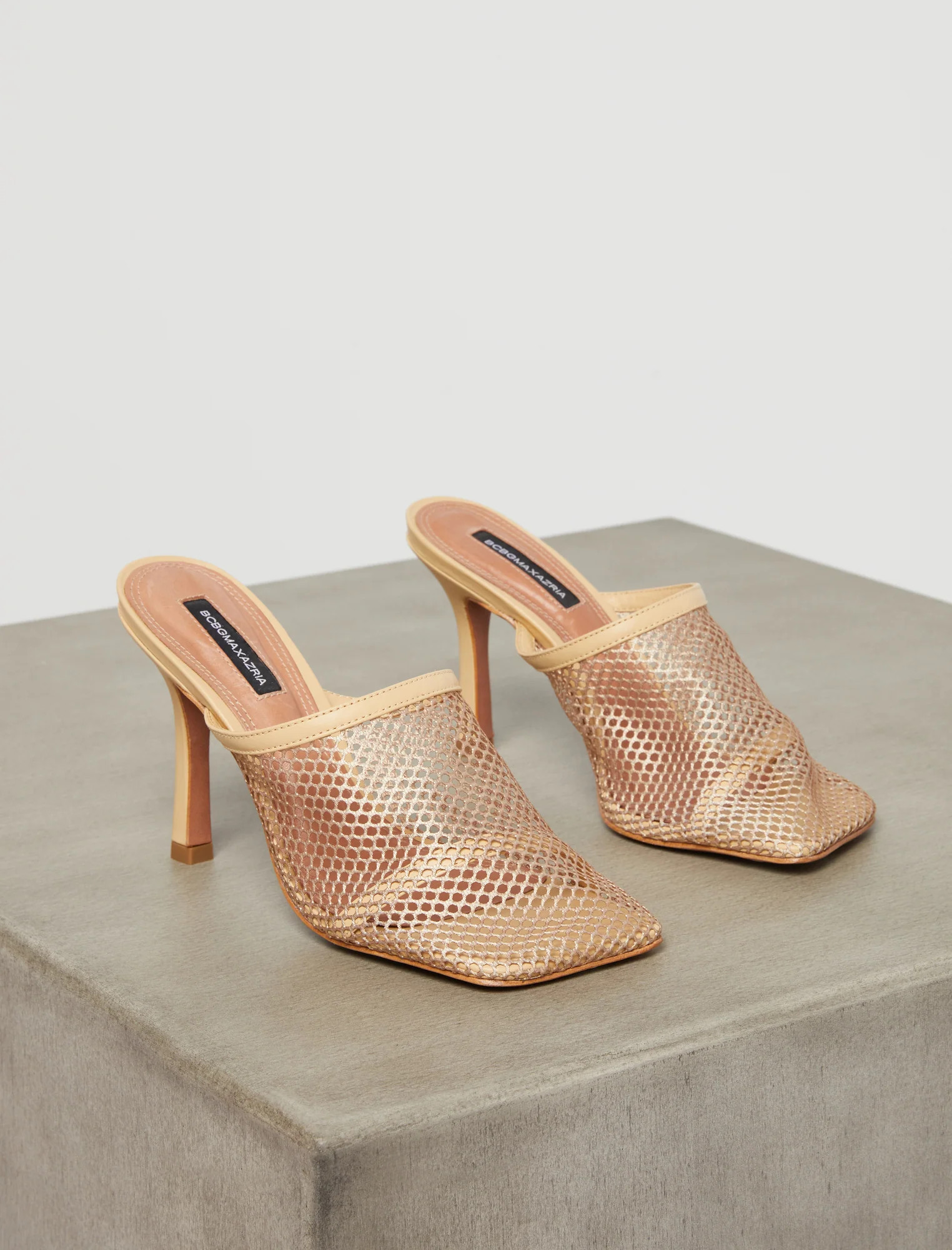 Nude Anita Mesh Mule | Shoes | BCBGMAXAZRIA | BCBG Max Azria 