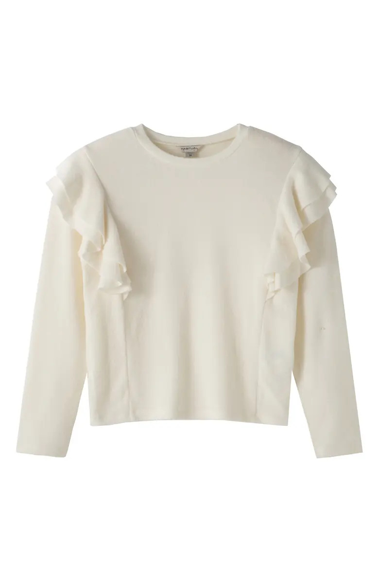 Hacci Ruffle Trim Top | Nordstrom