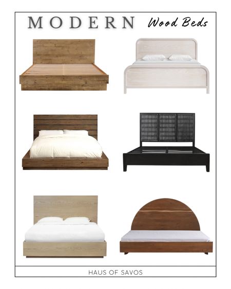Modern wood beds 

Platform bed, organic modern, black bed, white bed, modern coastal, RH, look for less, arch bed, bedroom ideas 

#LTKstyletip #LTKhome