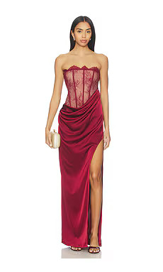 NBD Nalani Maxi Dress in Oxblood from Revolve.com | Revolve Clothing (Global)