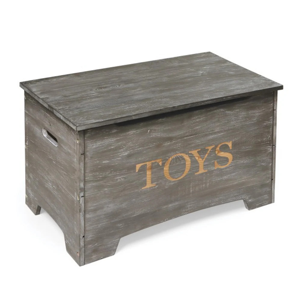 Badger Basket Solid Wood Rustic Toy Box - Vintage Gray | REBEL (formerly Rebelstork)