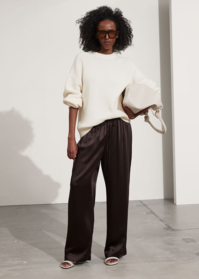 Satin Drawstring Trousers | & Other Stories (EU + UK)