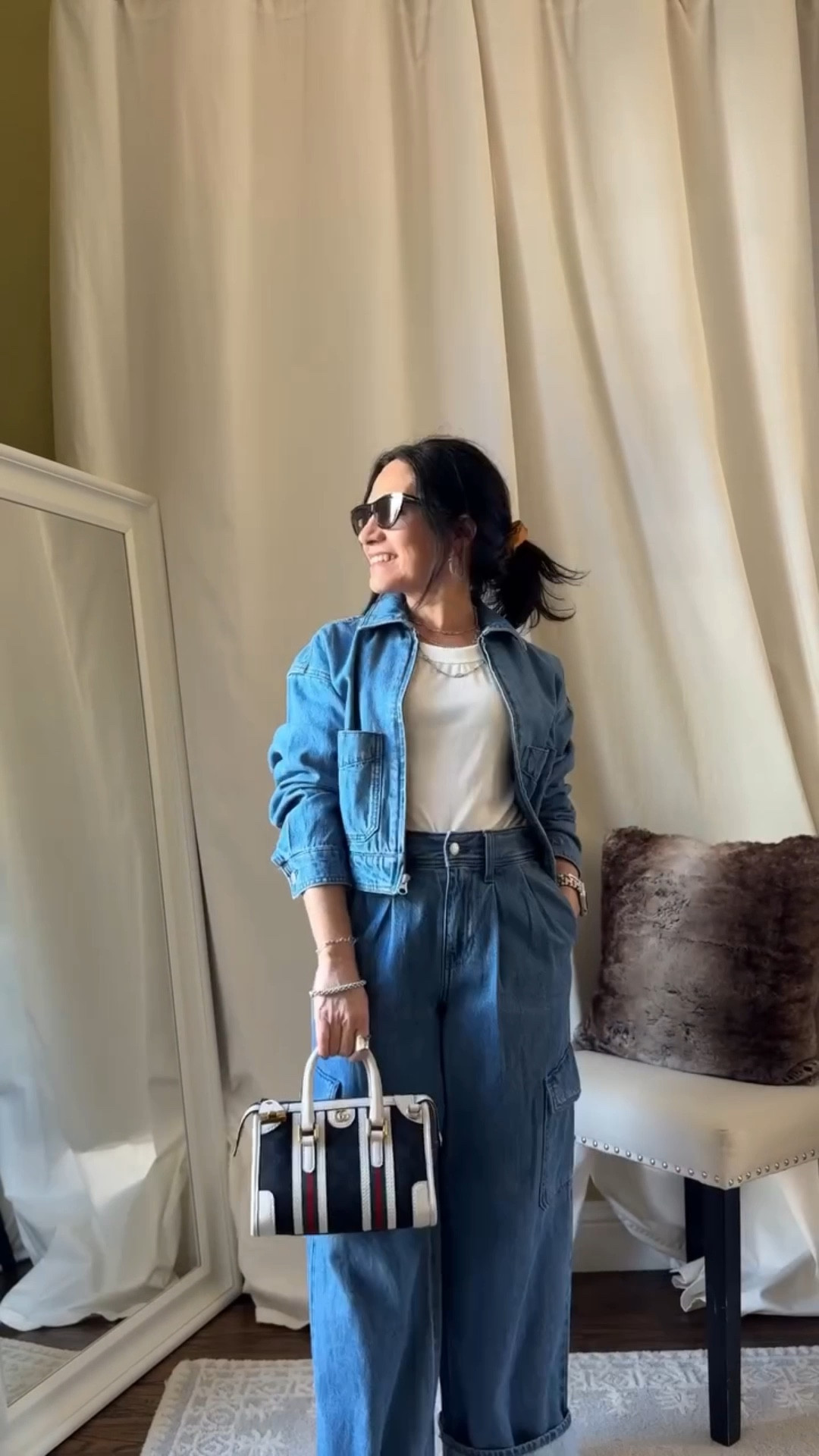 Jeans so good, they don’t need a backup plan.
Denim on denim? Always a yes don’t you think!

Follow me on the Like to know it free app to shop all my looks.

#agelessstyle #influencersofmidlife #dallasinfluencer #monochorme #denimondenim