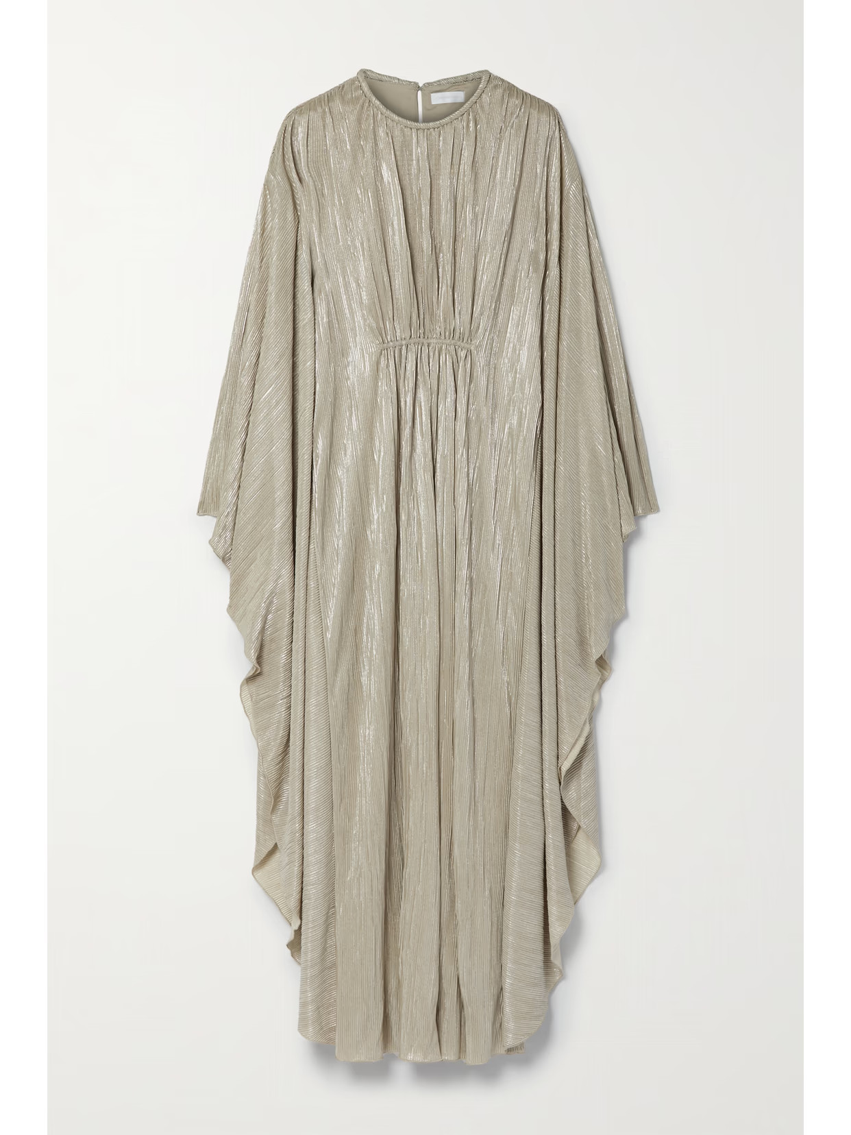 Jonathan Simkhai - Farrah Draped Plissé-lamé Gown - Gold | NET-A-PORTER (US)