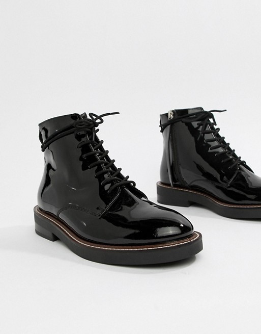 ASOS DESIGN Anarchy leather lace up boots | ASOS UK