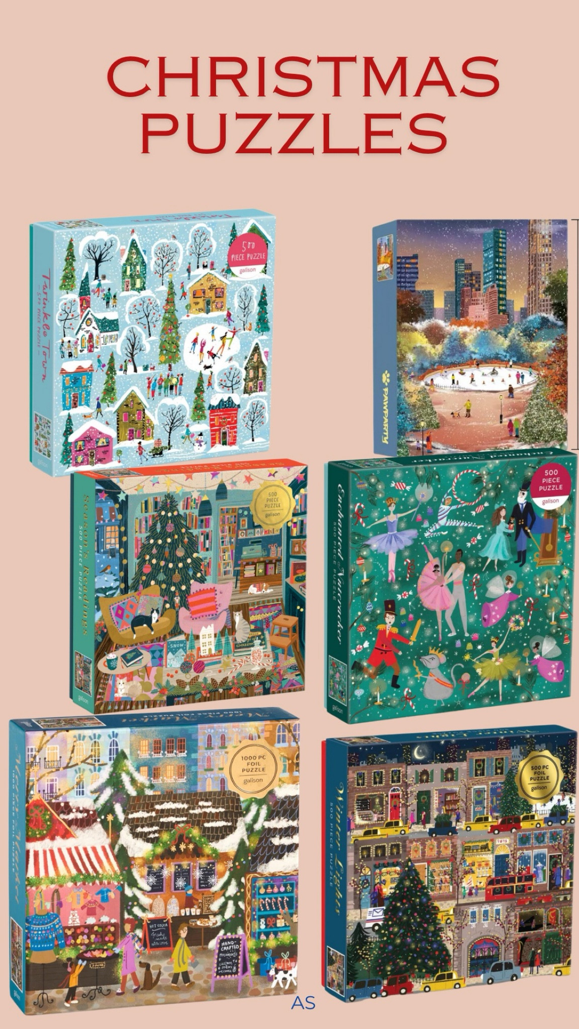 Christmas puzzles for the season! Let’s build some puzzles as a family!!! Great way to have great conversations during the holidays. 

#LTKGiftGuide #LTKHoliday #LTKSeasonal