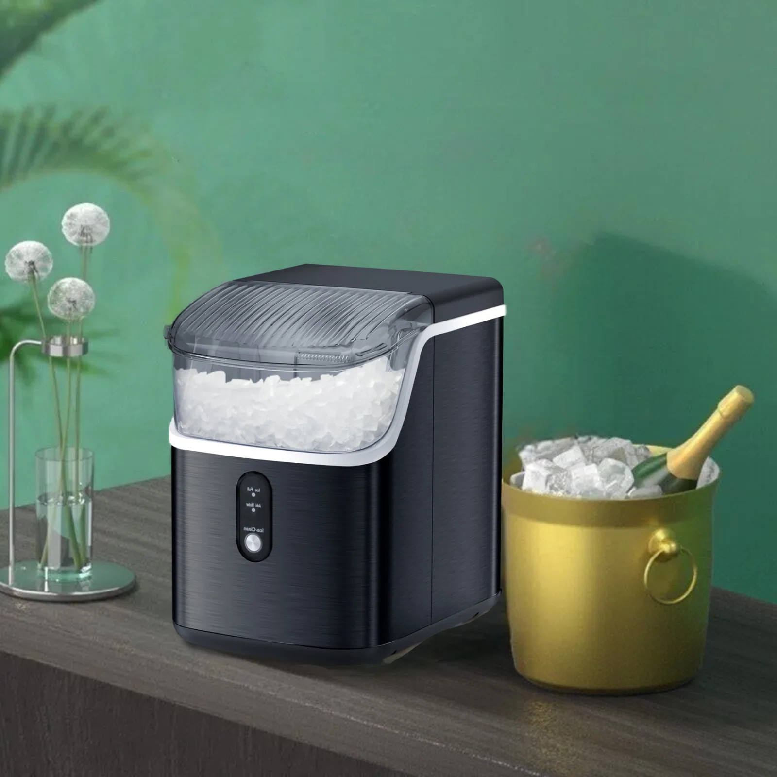 COWSAR 33 lb. Daily Production Nugget Clear Ice Portable Ice Maker, Sonic Ice , Self-Cleaning, Re... | Wayfair North America