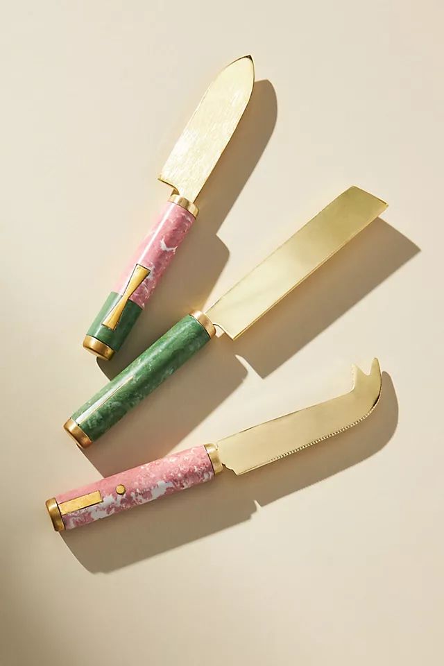 Bergen Cheese Knives, Set of 3 | Anthropologie (US)