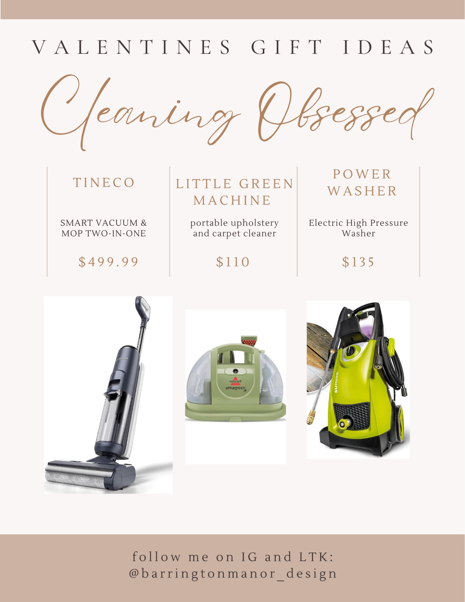 Cleaning | cleaning products | gifts for her | gifts for him | Valentine’s Day gift | husband gift | wife gift | gifts for us | cleaning device | vacuum | power washer | spring cleaning 

#LTKSpringSale #LTKhome #LTKMostLoved