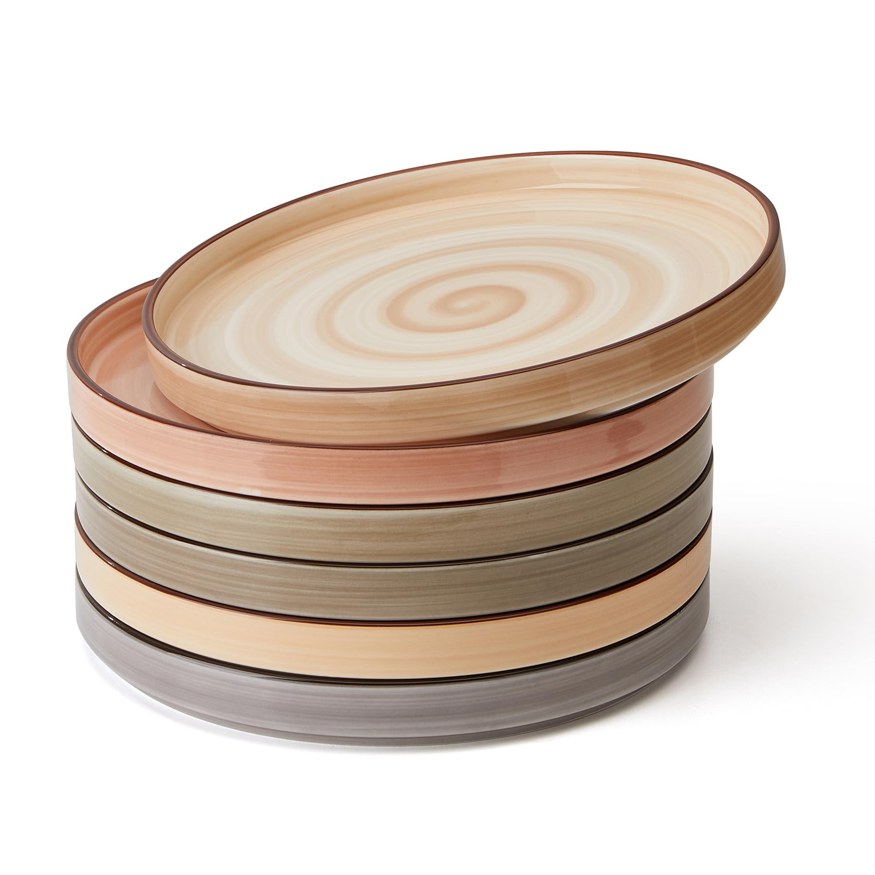 Sweese 7.8 Inch Porcelain Dessert Plates Set of 6 - Gradient Salad Plates, Microwave & Dishwasher... | Amazon (US)