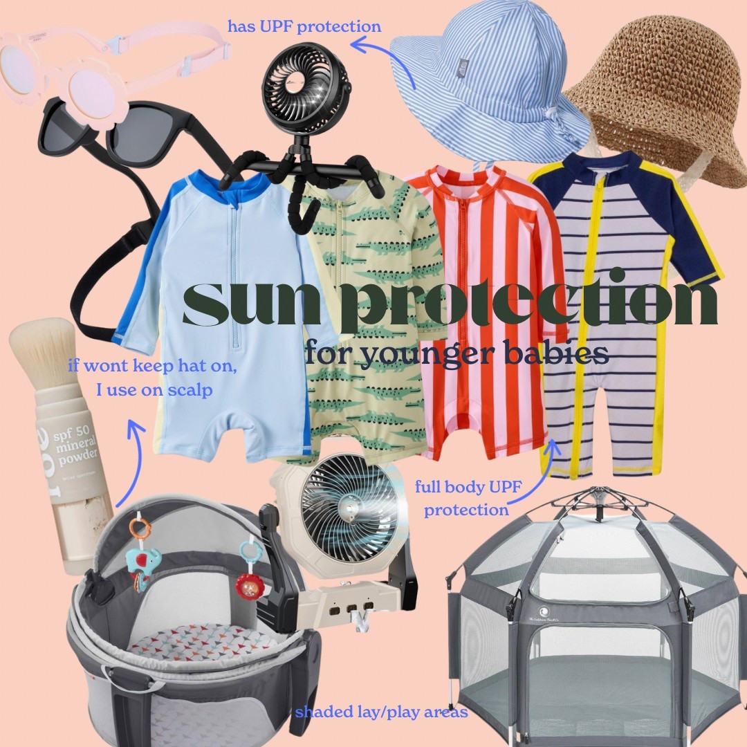 babies less than 6 months shouldn’t use sunscreen unless absolutely necessary + physical barriers are best per the AAP. here’s to helping make summers with your young babies a little cooler & less stress!

#LTKTravel #LTKSwim #LTKBaby