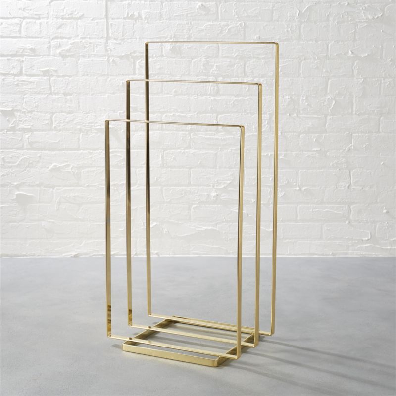 Brass Towel Rack + Reviews | CB2 | CB2