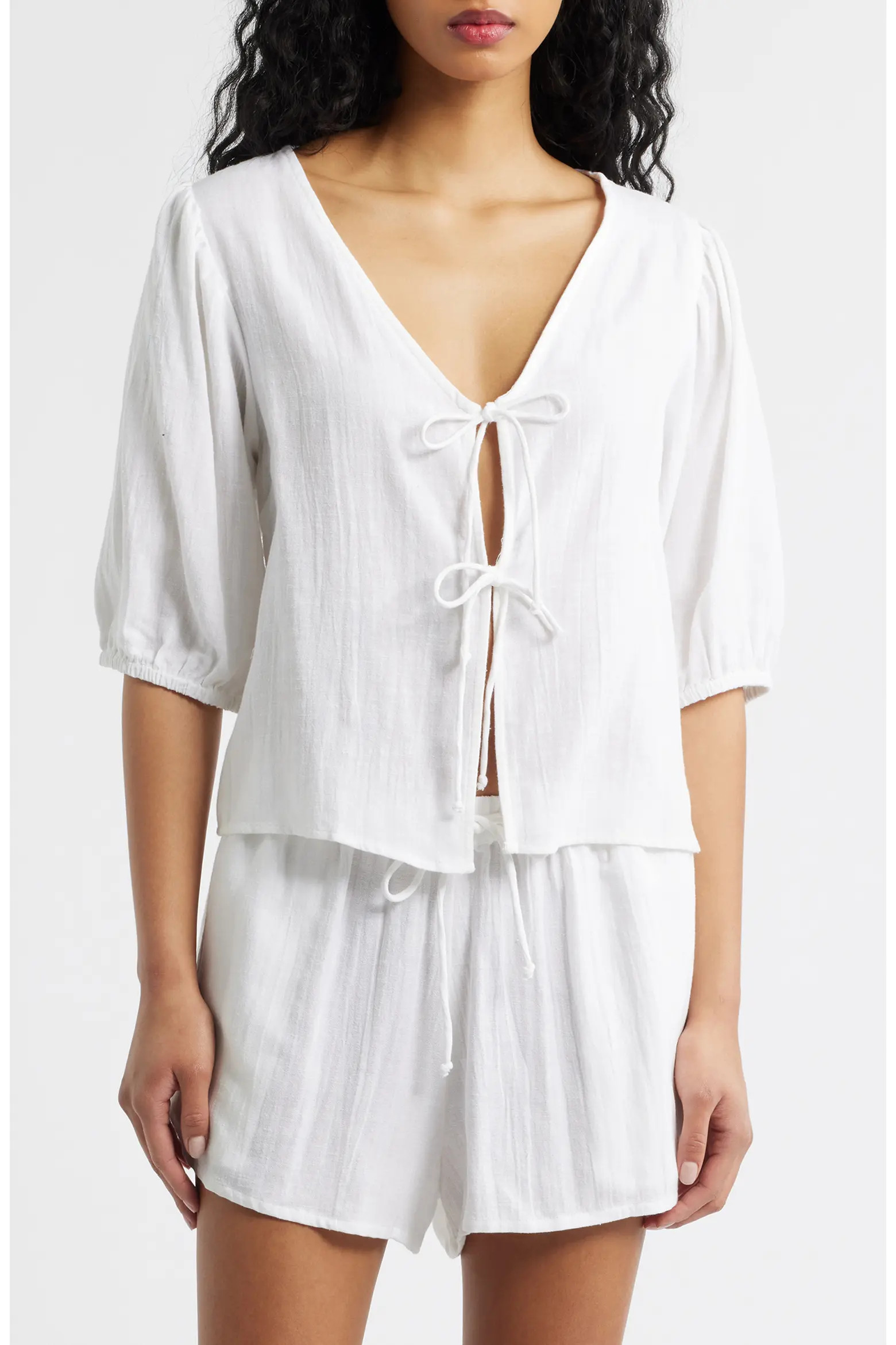 Vibe Surf Tie Front Top (Women) | Nordstrom | Nordstrom