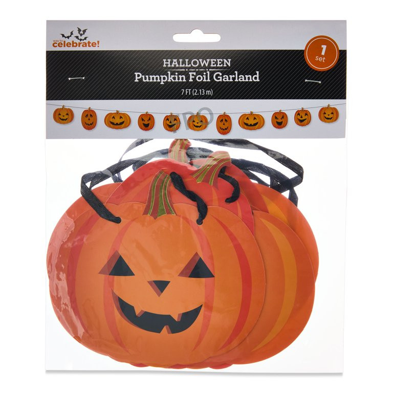 Jack-o'-Lantern Banner, Multicolor, 7', Halloween by Way To Celebrate | Walmart (US)