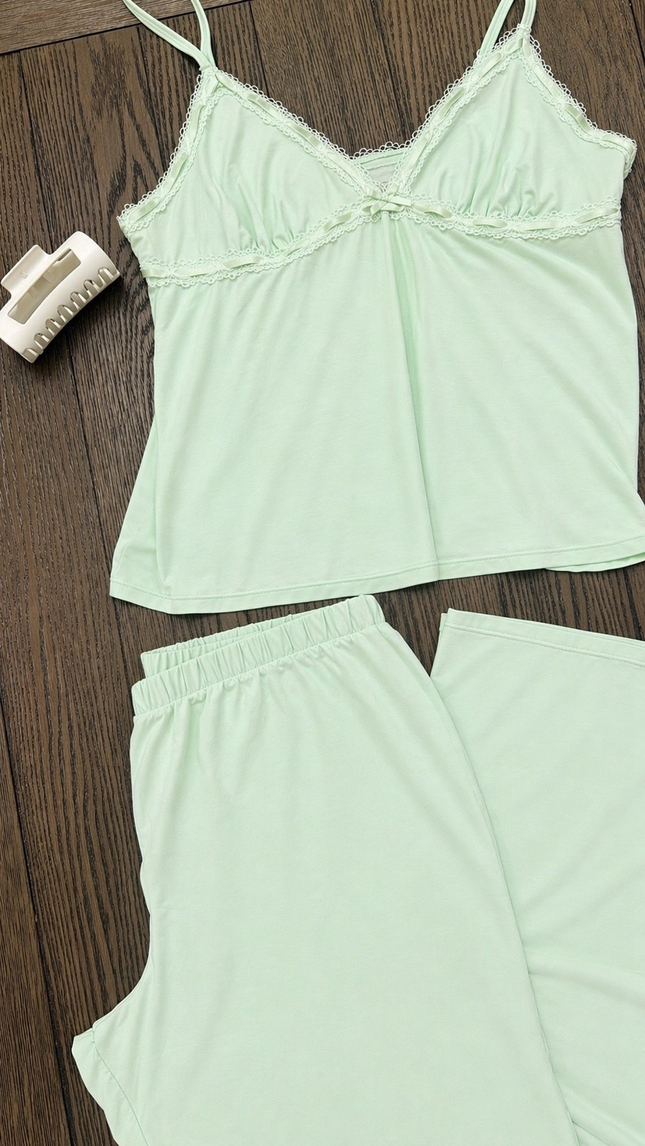 This color is giving clean girl spring energy and I’m obsessed 🍃🤍  
The comfiest little set ever. Use code ADOREMELTK20 for 20% off orders $50+ through May 13! @adoreme #AdoreMePartner

#LTKgrwm #LTKmomlife #LTKootd