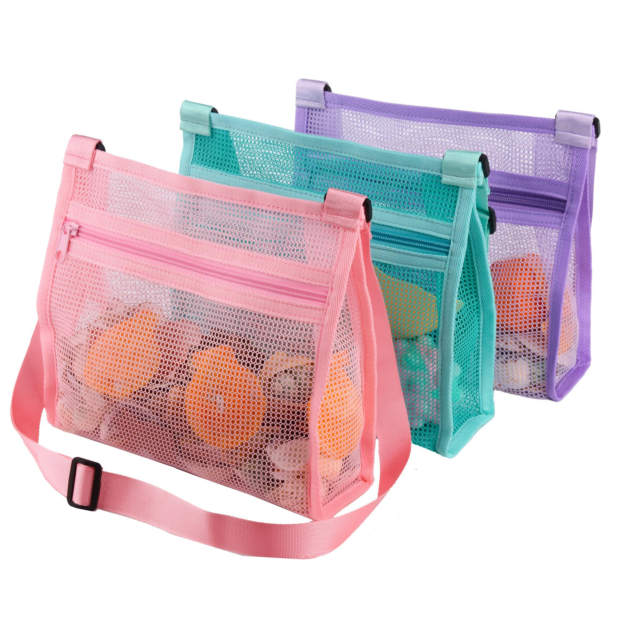 Shell Bags for Picking Up Shells,Toys Shell Collecting Bags Seashell Bag for Holding Shells Beach... | Amazon (US)