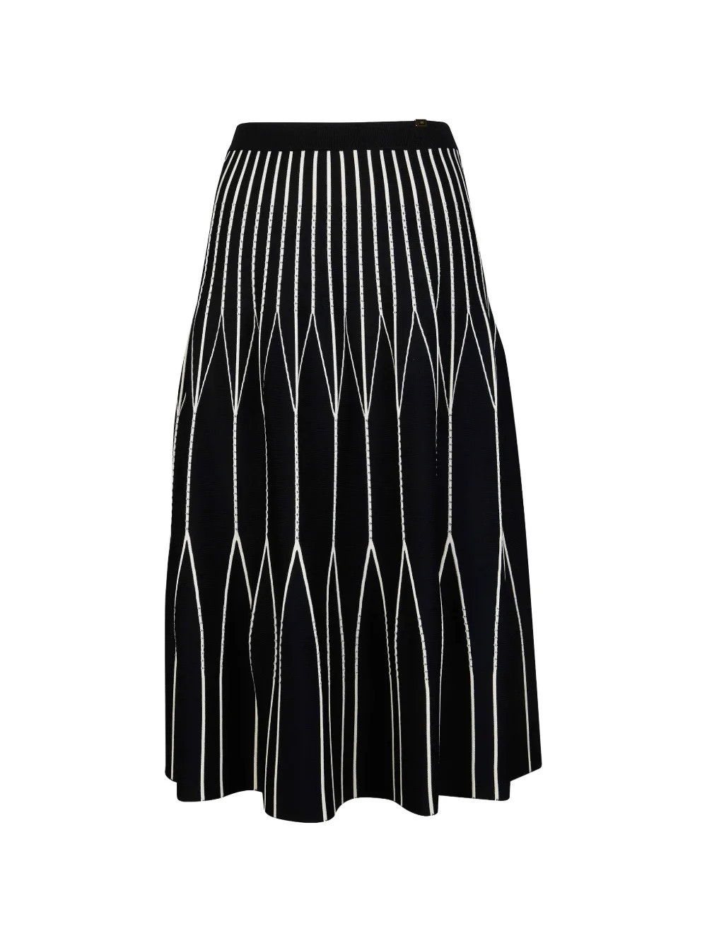 Elisabetta Franchi two-colour knit skirt - Black | Farfetch Global