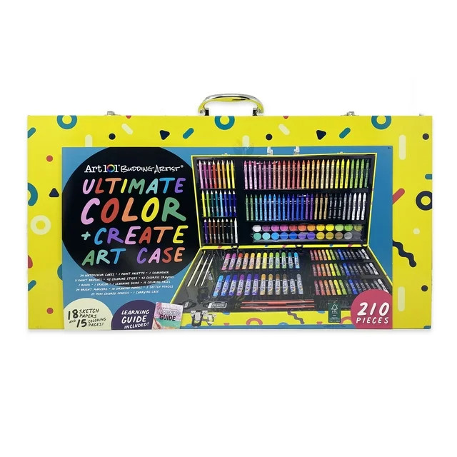 Art 101 Budding Artist Multifunction Child Drawing Art Set / Kit with 210 Pieces | Walmart (US)