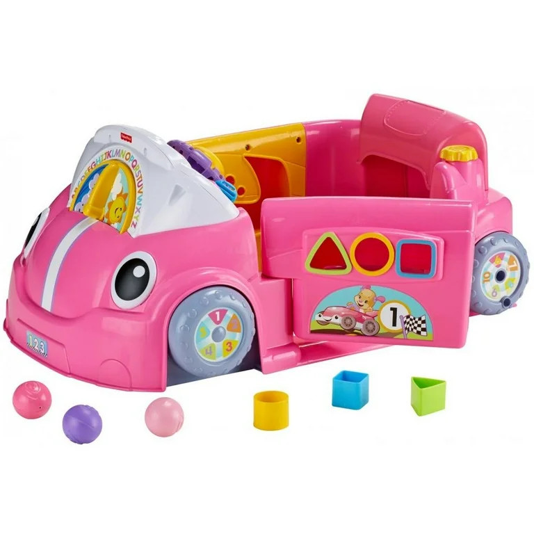 Fisher-Price Laugh & Learn Crawl Around Car - Pink | Walmart (US)