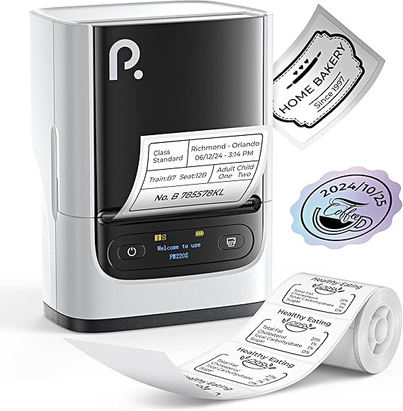POLONO PM220S Label Maker Machine with Tape, 2 Inch Bluetooth Thermal Label Printer, Portable Sti... | Amazon (US)