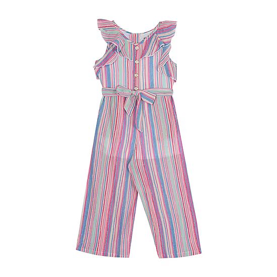 Rare Editions Big Girls Short Sleeve Jumpsuit | JCPenney