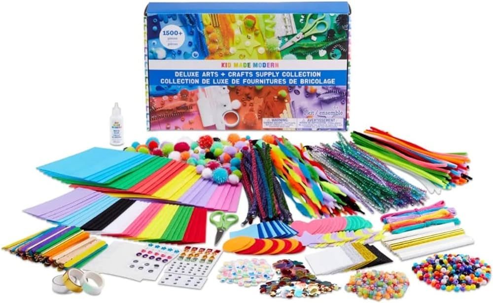Kid Made Modern - Deluxe Arts and Crafts Supply Collection - 1500+ Piece Collection - DIY Kids Cr... | Amazon (US)