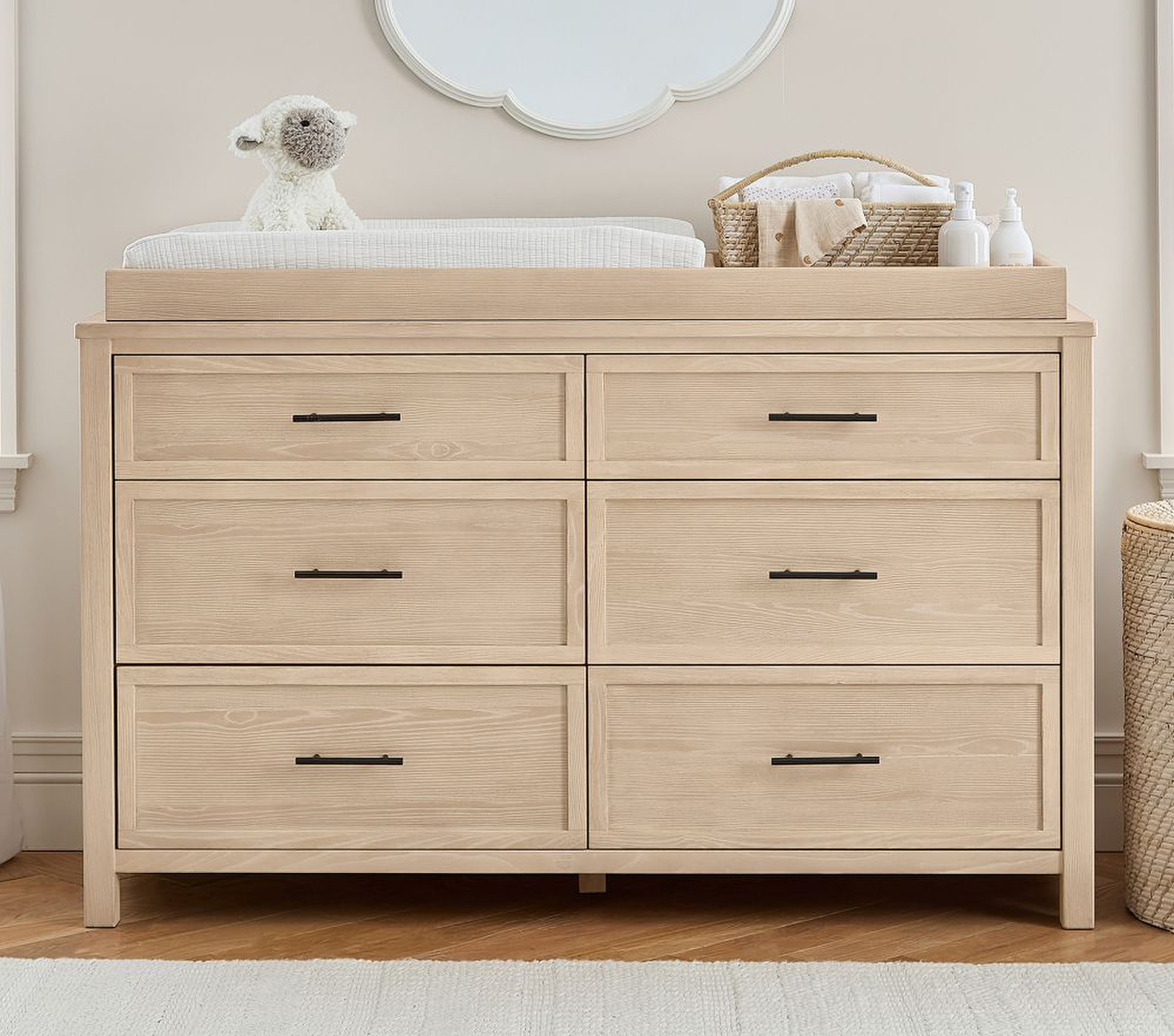 Pottery Barn Kids Camden 6-Drawer Chest of Drawers & Topper Set (142 cm x 48 cm) | Pottery Barn UK