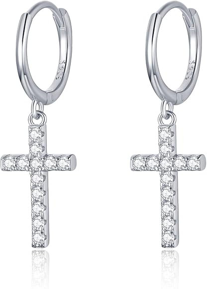 Solid 925 Sterling Silver Small Huggie Hoop Earrings Dangle Earrings Jewelry Gift for Women Teen Gir | Amazon (US)