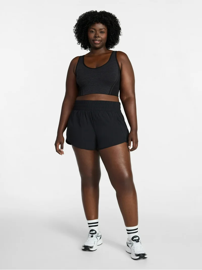 Avia Women's and Women's Plus Running Shorts with Bike Liner, 3" Inseam, Sizes XS-4X | Walmart (US)