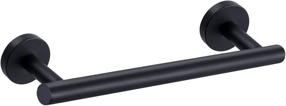 Nolimas Matte Black Bath Hand Towel Bar Single Bars Towel Rack Rod Classic Wall Mounted Stainless... | Amazon (CA)