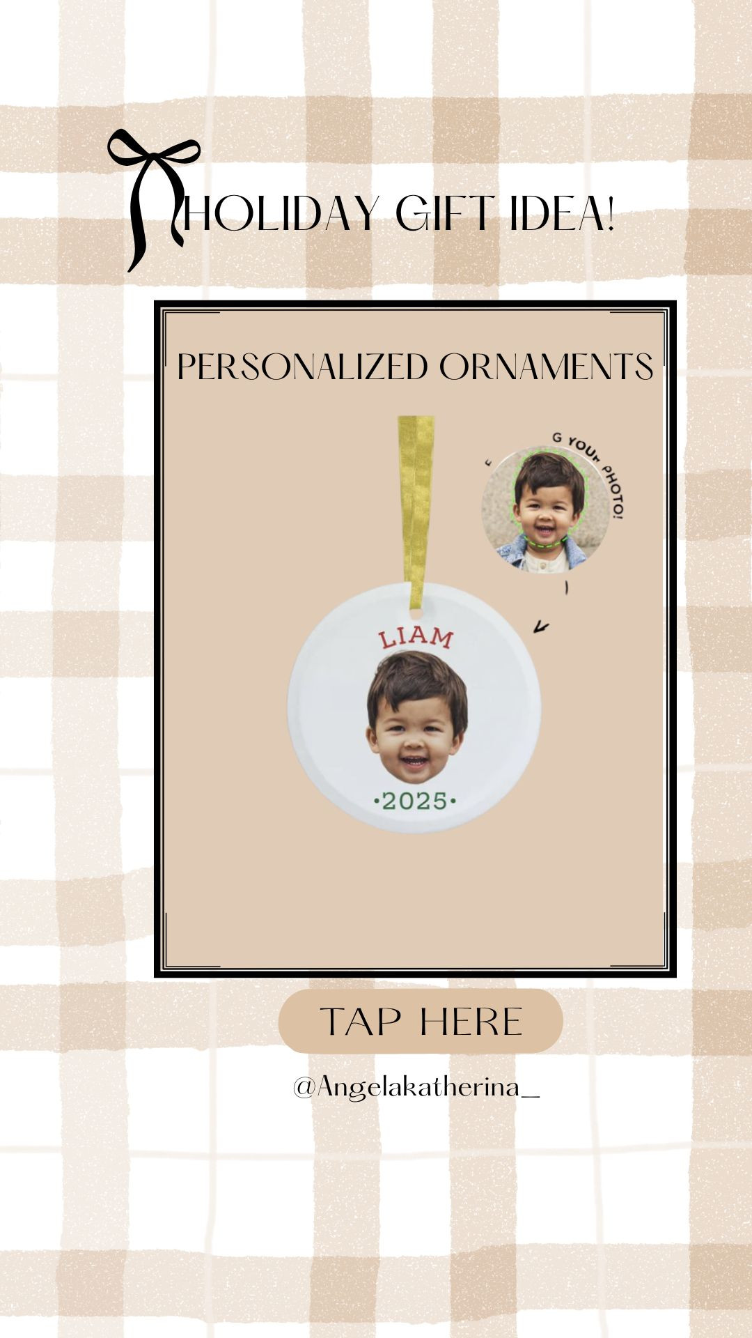 Holiday gift guide customized ornaments 

#LTKSeasonal #LTKHoliday #LTKGiftGuide