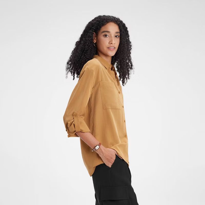 Women's Long Sleeve Button-Down Shirt - A New Day™ | Target