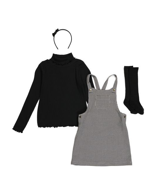 2pc Girls Sweater And Dress Set With Headband And Socks | TJ Maxx