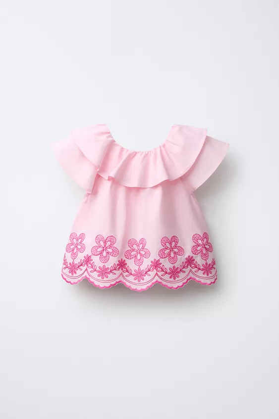 EMBROIDERED FLORAL SHIRT | Zara US