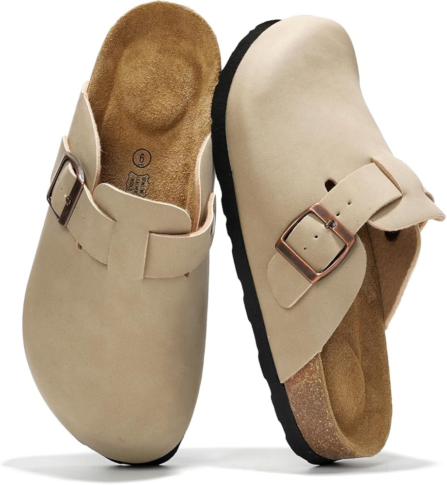 Project Cloud Women’s Genuine Suede Footbed Clogs for Women - Memory Foam Arch Support Clog Sli... | Amazon (US)