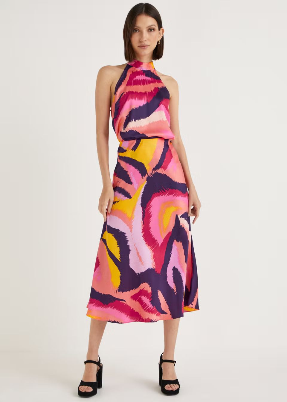 Et Vous Pink Tie Dye Co-Ord Midi Skirt | Matalan (UK)